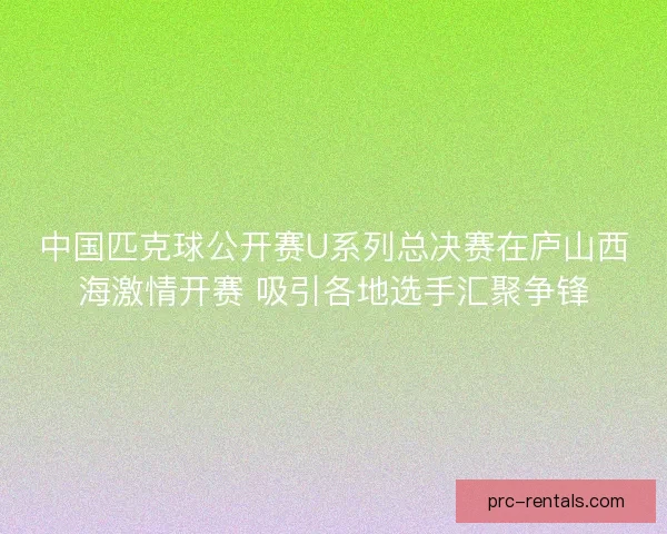 中国匹克球公开赛U系列总决赛在庐山西海激情开赛 吸引各地选手汇聚争锋 中国匹克球公开赛U系列总决赛在庐山西海激情开赛 吸引各地选手汇聚争锋